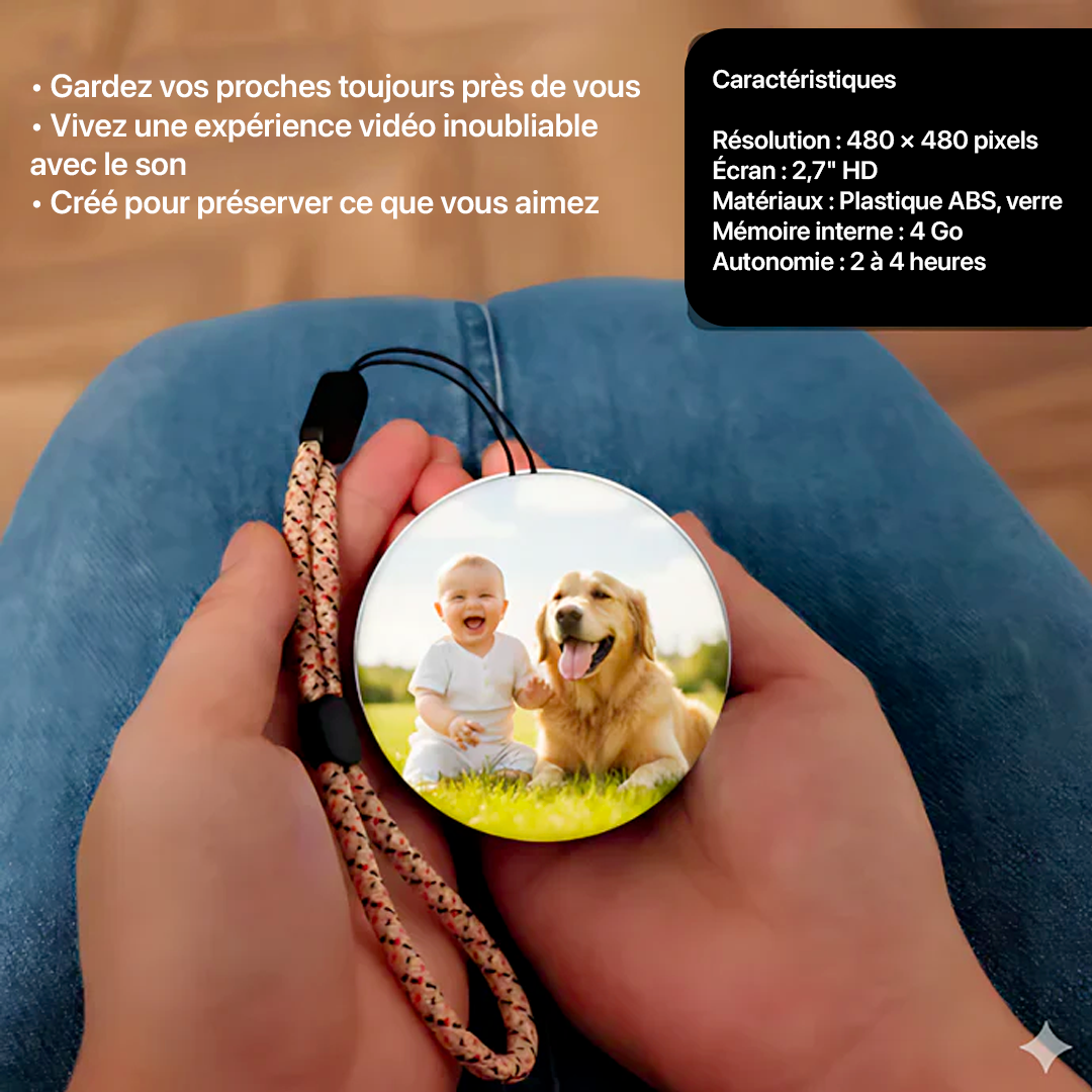 MemoryGlow™ Boule de cristal vidéo personnalisée