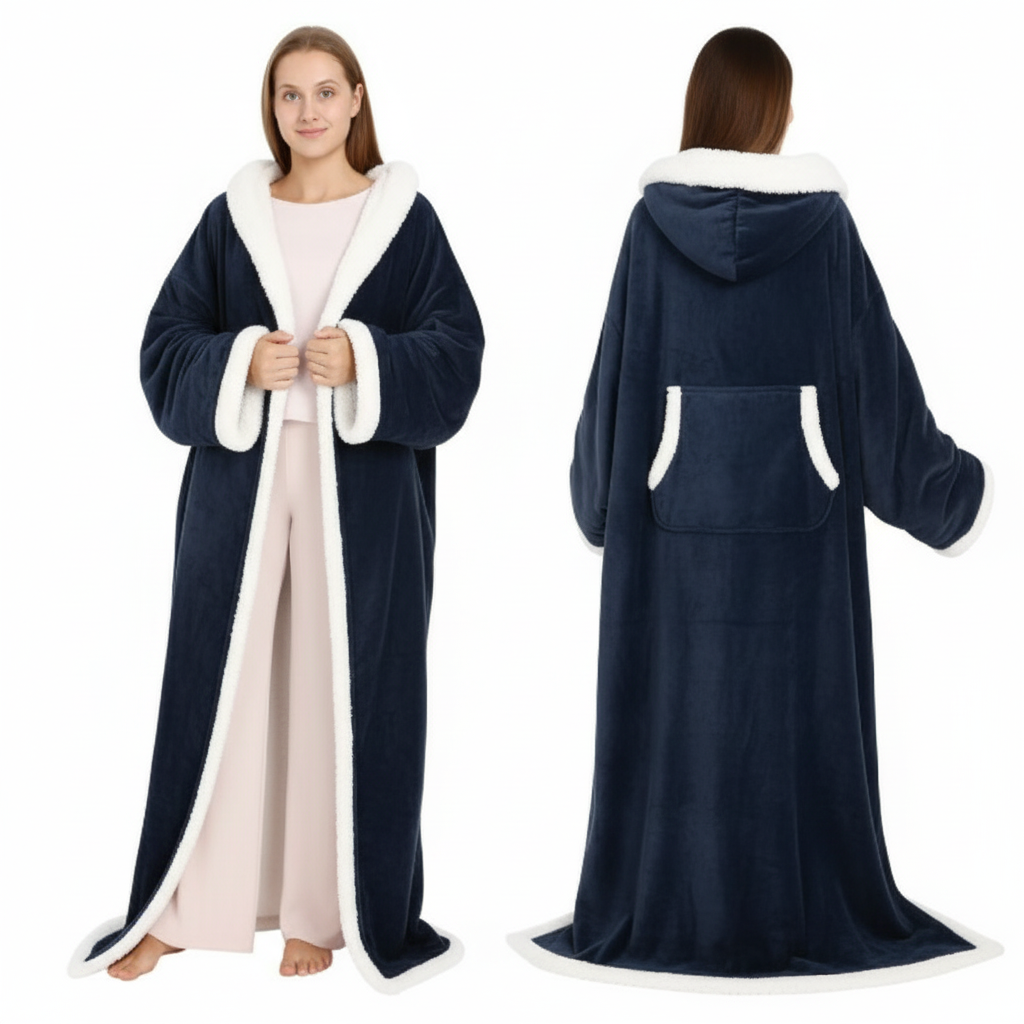 The Ultra-Comfort Heated Hoodie Blanket