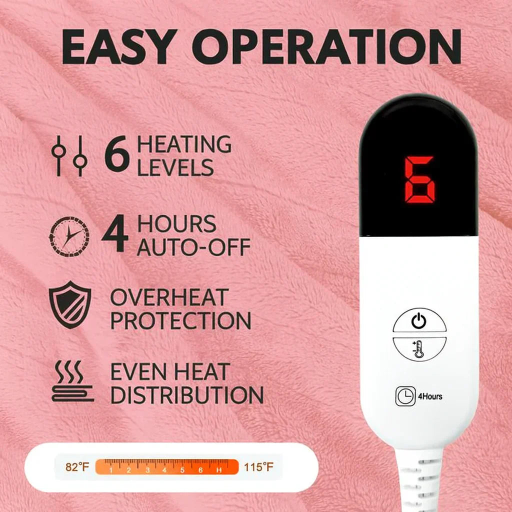 The Ultra-Comfort Heated Hoodie Blanket