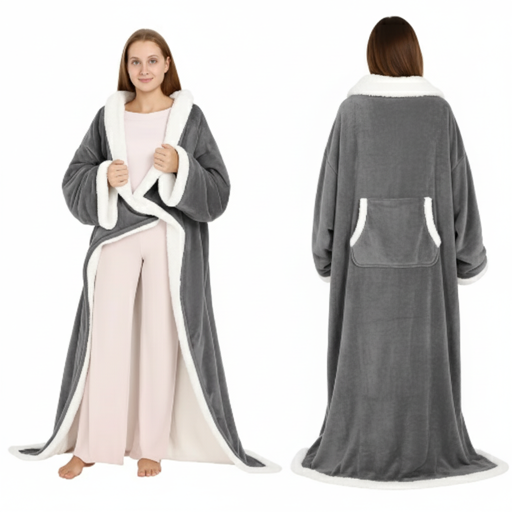 The Ultra-Comfort Heated Hoodie Blanket